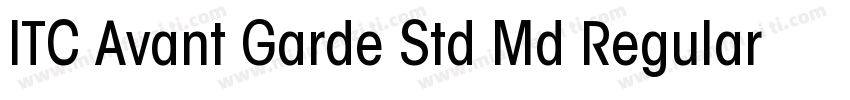 ITC Avant Garde Std Md Regular字体转换
